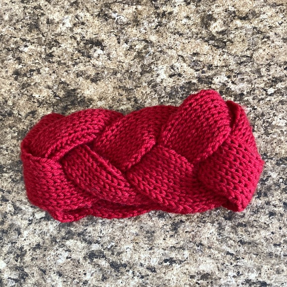 Vibrant Red Knit Headband - Picture 3 of 5